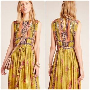 BHANUNI BY JYOTI 🍋 Citron Maxi Dress - Size S